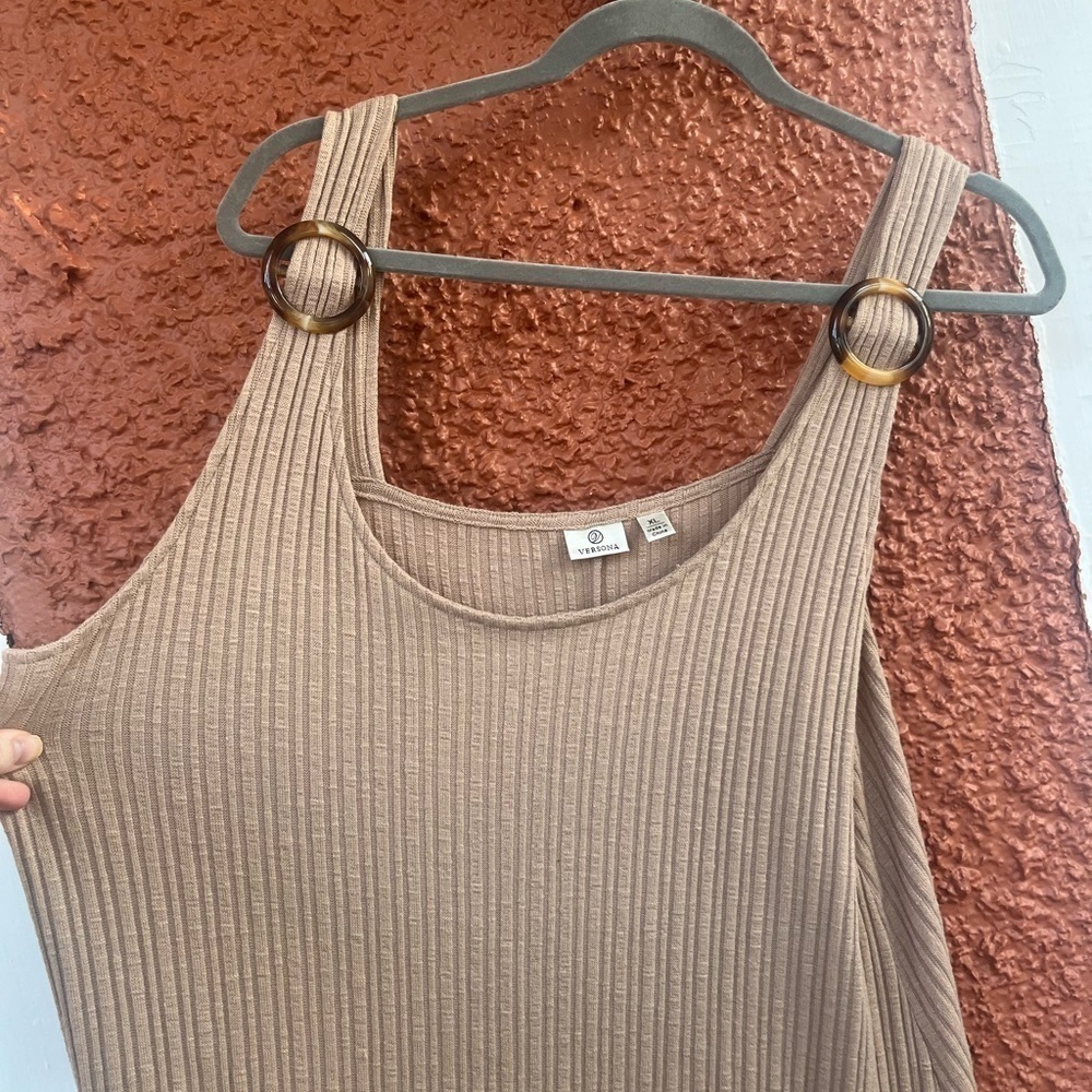 Women’s Versona Knit Beach Dress Tan Size XL